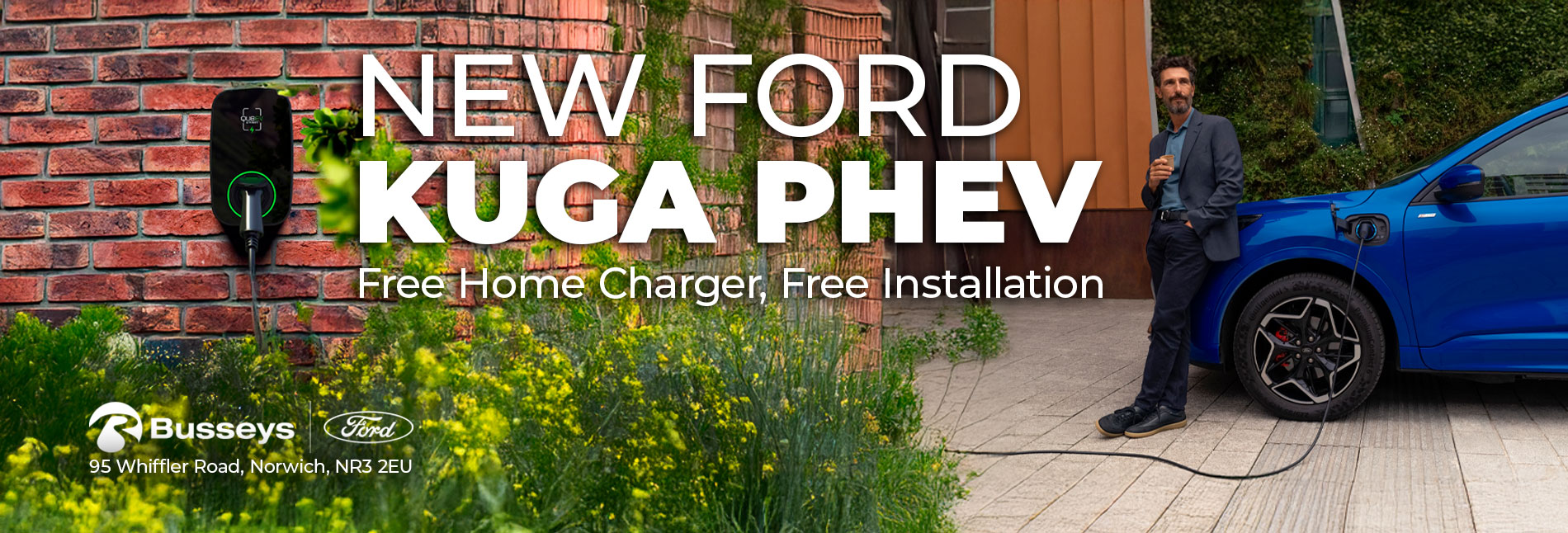 Ford Kuga PHEV with Free Charger and Installation.