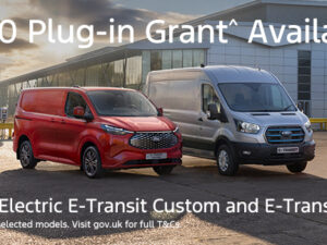 £5,000 Plug-in Grant now available on All-Electric Ford Vans